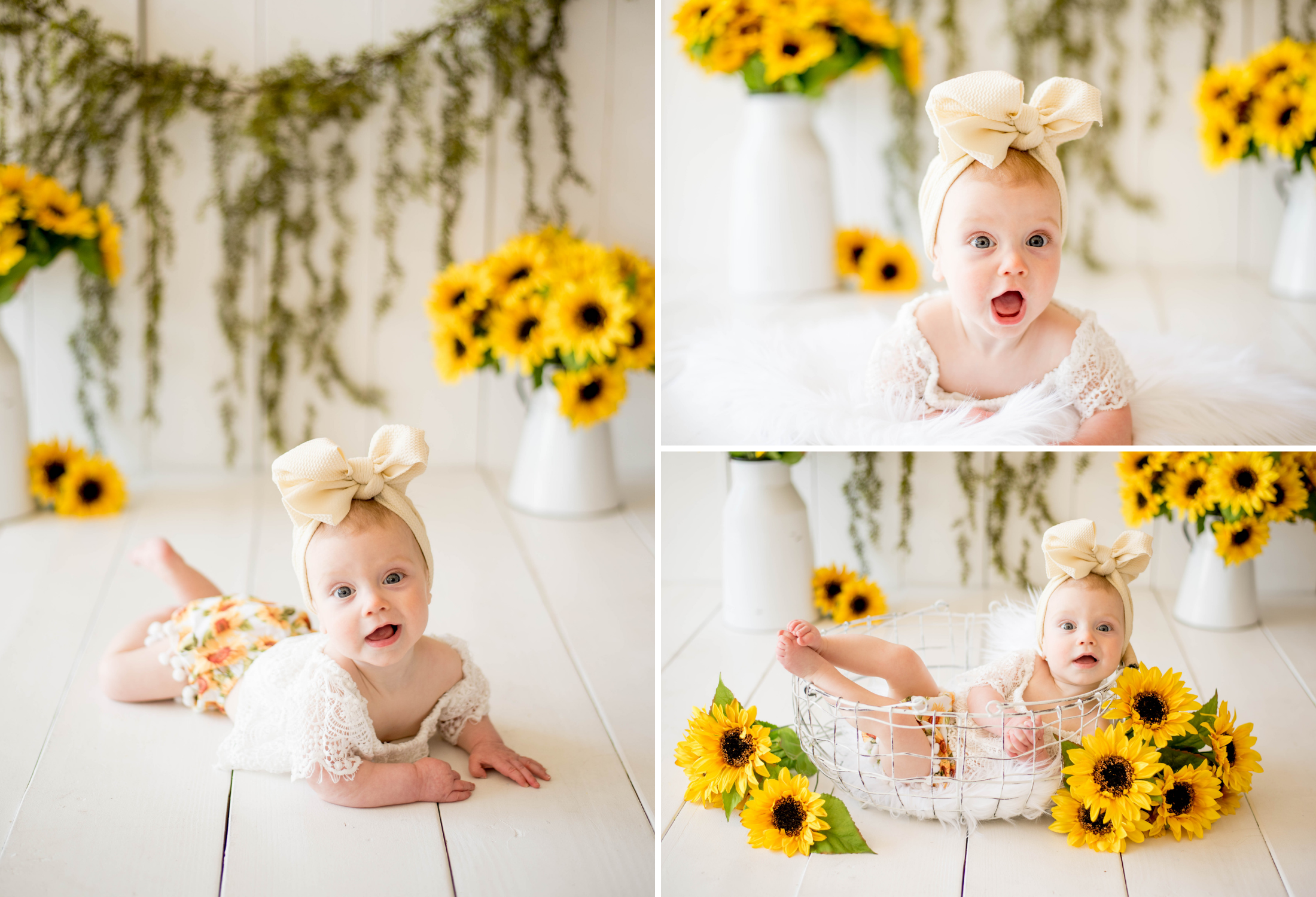 Sunflower photoshoot deals baby